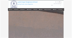 Desktop Screenshot of lakshmipatsinghaniaschool.com