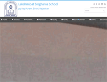 Tablet Screenshot of lakshmipatsinghaniaschool.com